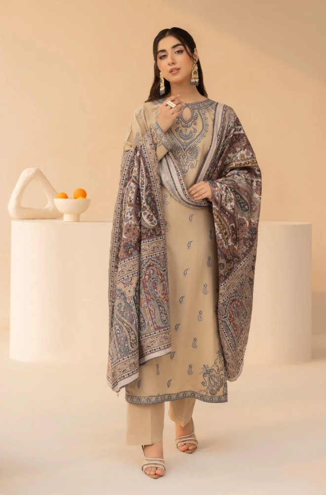 Mohagni - 3PC Lawn Embroidered Suit - DS0224