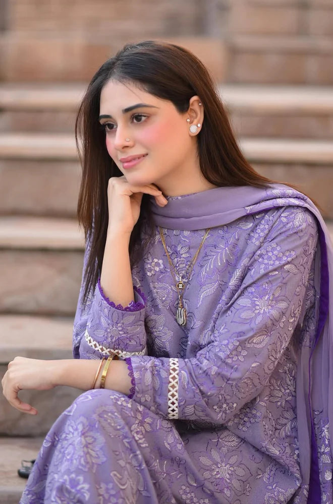 Breeze- 3PC Lawn Embroidered Suit - DS0105