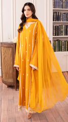 Mirana Unstitched 3 piece lawn Embroidered suit D615