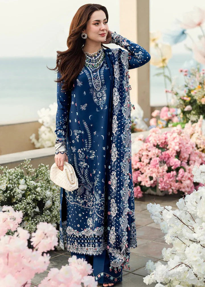 Qalamkar - 3PC Lawn ChickenKari Embroidered Suit - DS0370