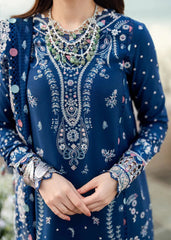 Qalamkar - 3PC Lawn ChickenKari Embroidered Suit - DS0370