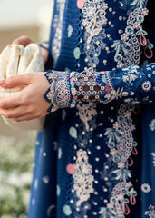 Qalamkar - 3PC Lawn ChickenKari Embroidered Suit - DS0370