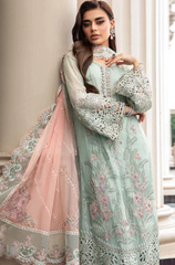 Maria.B Unstitched 3 piece lawn Embroidered suit D582