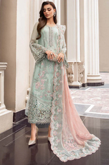 Maria.B Unstitched 3 piece lawn Embroidered suit D582